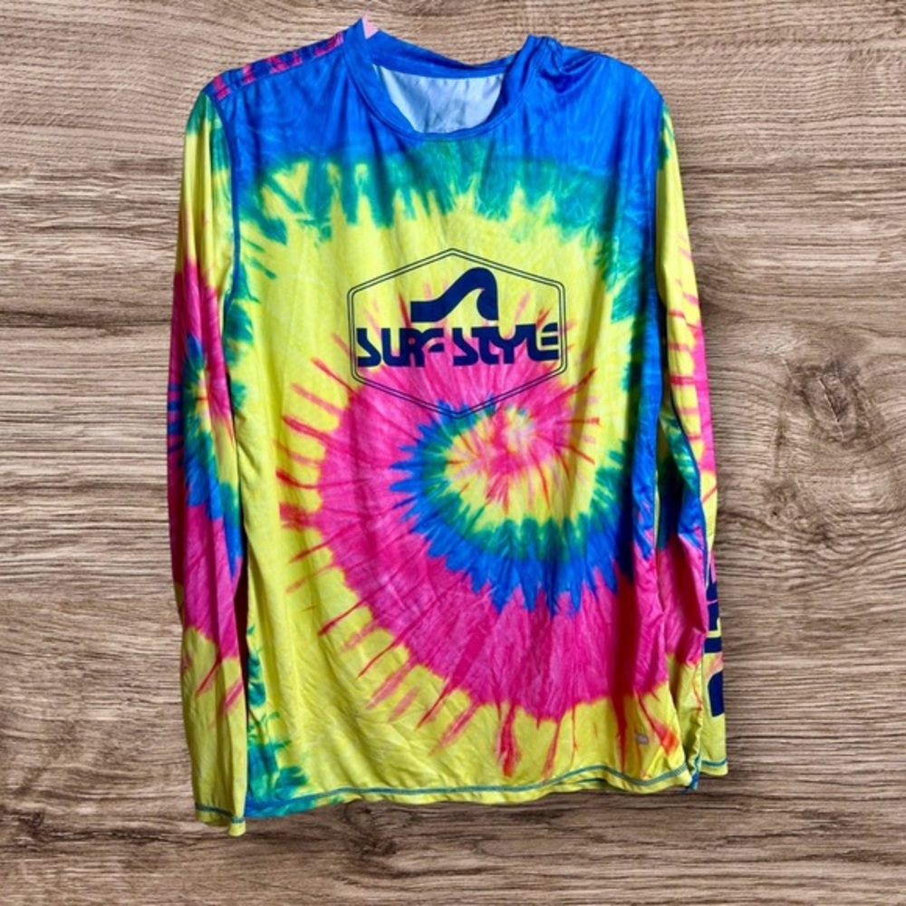 Surf style SPS 50 sun shirt tie-dye  small